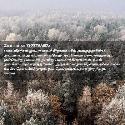 Picture 02 - யோவான் 19:23 TAMIRV - படைவீரர்கள் - Bible Verse Picture