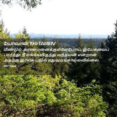Picture 02 - யோவான் 19:9 TAMIRV - மீண்டும் - Bible Verse Picture
