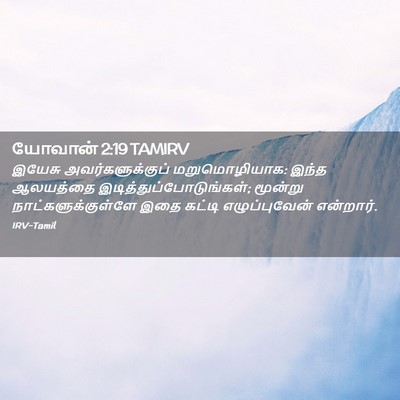 Picture 02 - யோவான் 2:19 TAMIRV - இயேசு - Bible Verse Picture