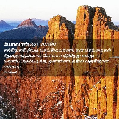 Picture 02 - யோவான் 3:21 TAMIRV - சத்தியத்தின்படி - Bible Verse Picture