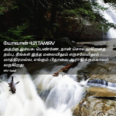 Picture 02 - யோவான் 4:21 TAMIRV - அதற்கு இயேசு: - Bible Verse Picture