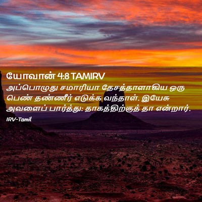 Picture 02 - யோவான் 4:8 TAMIRV - அப்பொழுது சமாரியா - Bible Verse Picture