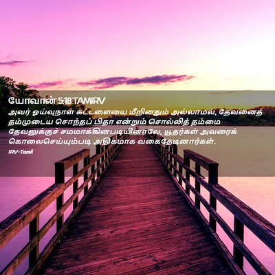 Picture 02 - யோவான் 5:18 TAMIRV - அவர் ஓய்வுநாள் - Bible Verse Picture