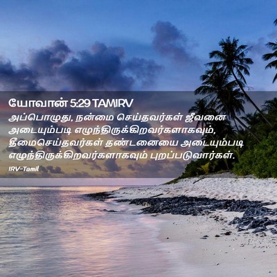 Picture 02 - யோவான் 5:29 TAMIRV - அப்பொழுது, நன்மை - Bible Verse Picture