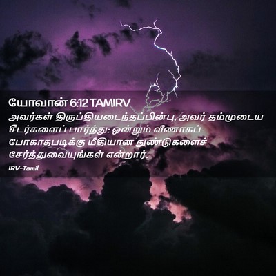 Picture 02 - யோவான் 6:12 TAMIRV - அவர்கள் - Bible Verse Picture
