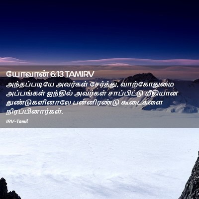 Picture 02 - யோவான் 6:13 TAMIRV - அந்தப்படியே - Bible Verse Picture