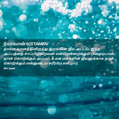 Picture 02 - யோவான் 6:51 TAMIRV - நானே - Bible Verse Picture