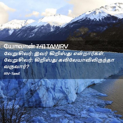 Picture 02 - யோவான் 7:41 TAMIRV - வேறுசிலர்: இவர் - Bible Verse Picture
