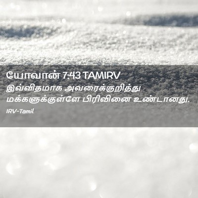 Picture 02 - யோவான் 7:43 TAMIRV - இவ்விதமாக - Bible Verse Picture