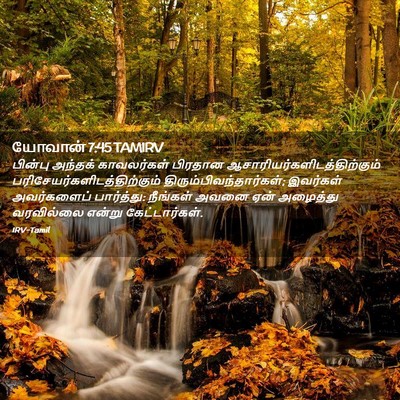 Picture 02 - யோவான் 7:45 TAMIRV - பின்பு அந்தக் - Bible Verse Picture