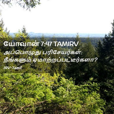 Picture 02 - யோவான் 7:47 TAMIRV - அப்பொழுது - Bible Verse Picture