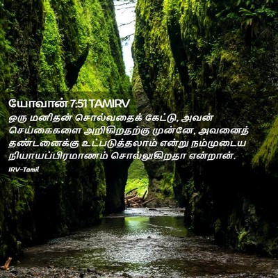 Picture 02 - யோவான் 7:51 TAMIRV - ஒரு மனிதன் - Bible Verse Picture