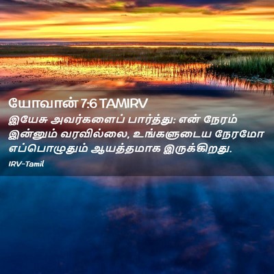 Picture 02 - யோவான் 7:6 TAMIRV - இயேசு அவர்களைப் - Bible Verse Picture