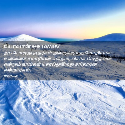 Picture 02 - யோவான் 8:48 TAMIRV - அப்பொழுது - Bible Verse Picture