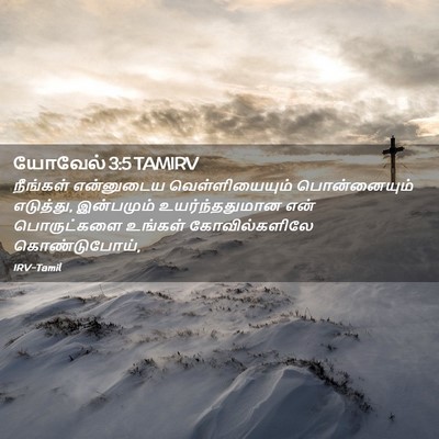 Picture 02 - யோவேல் 3:5 TAMIRV - நீங்கள் என்னுடைய - Bible Verse Picture