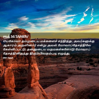 Picture 02 - ரூத் 1:6 TAMIRV - யெகோவா தம்முடைய - Bible Verse Picture