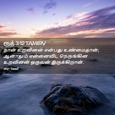 Picture 02 - ரூத் 3:12 TAMIRV - நான் உறவினன் - Bible Verse Picture