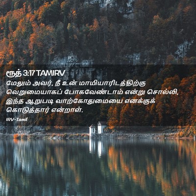 Picture 02 - ரூத் 3:17 TAMIRV - மேலும் அவர், நீ உன் - Bible Verse Picture