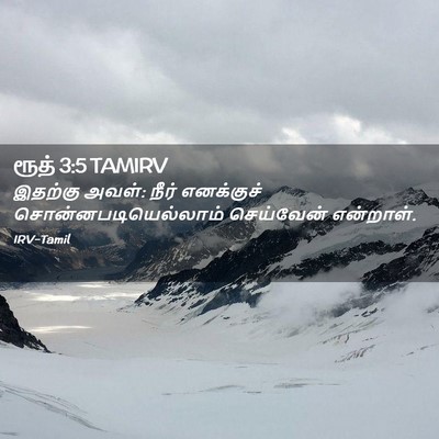 Picture 02 - ரூத் 3:5 TAMIRV - இதற்கு அவள்: நீர் - Bible Verse Picture