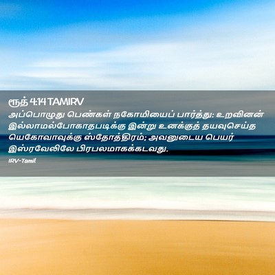 Picture 02 - ரூத் 4:14 TAMIRV - அப்பொழுது பெண்கள் - Bible Verse Picture