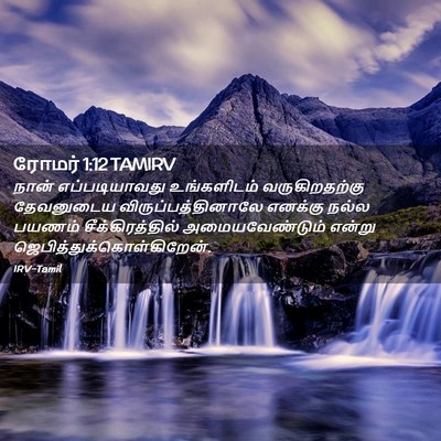 Picture 02 - ரோமர் 1:12 TAMIRV - நான் எப்படியாவது - Bible Verse Picture
