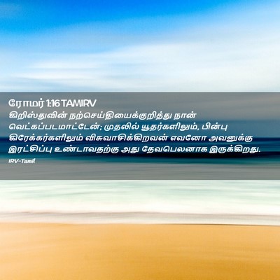 Picture 02 - ரோமர் 1:16 TAMIRV - கிறிஸ்துவின் - Bible Verse Picture
