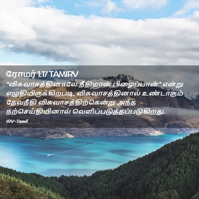 Picture 02 - ரோமர் 1:17 TAMIRV - “விசுவாசத்தினாலே - Bible Verse Picture