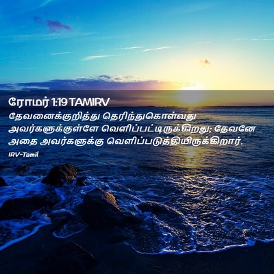 Picture 02 - ரோமர் 1:19 TAMIRV - தேவனைக்குறித்து - Bible Verse Picture