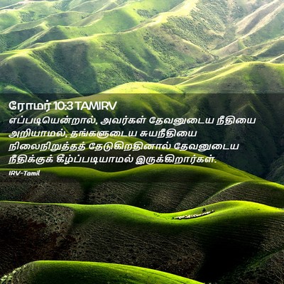 Picture 02 - ரோமர் 10:3 TAMIRV - எப்படியென்றால், - Bible Verse Picture