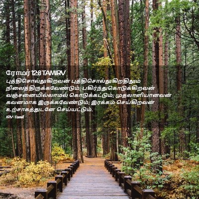 Picture 02 - ரோமர் 12:8 TAMIRV -  - Bible Verse Picture
