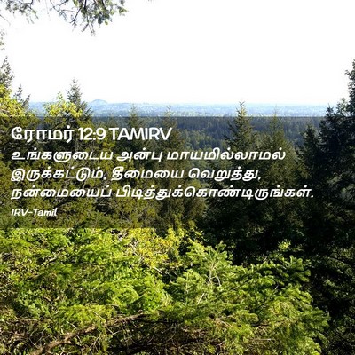 Picture 02 - ரோமர் 12:9 TAMIRV - உங்களுடைய அன்பு - Bible Verse Picture