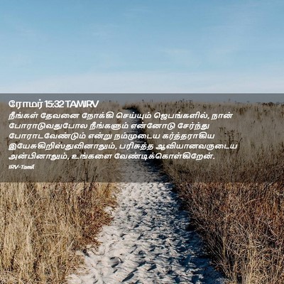 Picture 02 - ரோமர் 15:32 TAMIRV - நீங்கள் தேவனை - Bible Verse Picture