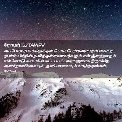 Picture 02 - ரோமர் 16:7 TAMIRV -  - Bible Verse Picture
