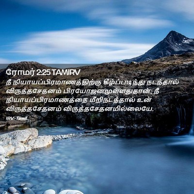Picture 02 - ரோமர் 2:25 TAMIRV - நீ - Bible Verse Picture