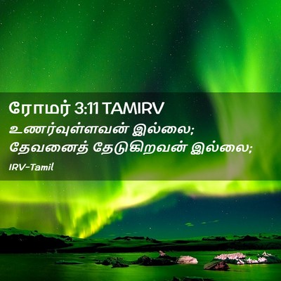 Picture 02 - ரோமர் 3:11 TAMIRV - உணர்வுள்ளவன் - Bible Verse Picture