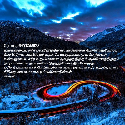 Picture 02 - ரோமர் 6:19 TAMIRV - உங்களுடைய சரீர - Bible Verse Picture