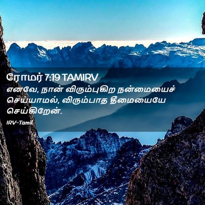 Picture 02 - ரோமர் 7:19 TAMIRV - எனவே, நான் - Bible Verse Picture
