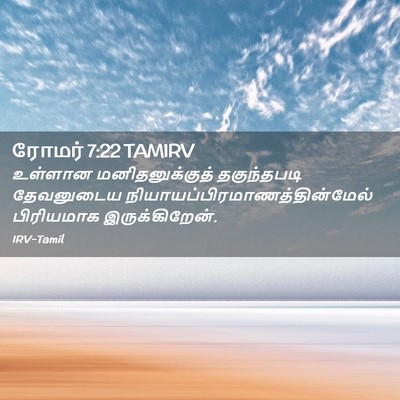 Picture 02 - ரோமர் 7:22 TAMIRV - உள்ளான - Bible Verse Picture