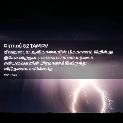 Picture 02 - ரோமர் 8:2 TAMIRV - ஜீவனுடைய - Bible Verse Picture