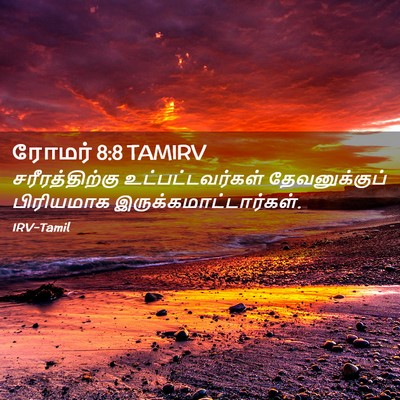 Picture 02 - ரோமர் 8:8 TAMIRV - சரீரத்திற்கு - Bible Verse Picture
