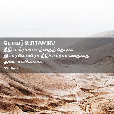 Picture 02 - ரோமர் 9:31 TAMIRV -  - Bible Verse Picture