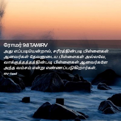 Picture 02 - ரோமர் 9:8 TAMIRV - அது - Bible Verse Picture