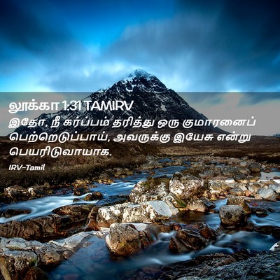 Picture 02 - லூக்கா 1:31 TAMIRV - இதோ, நீ கர்ப்பம் - Bible Verse Picture