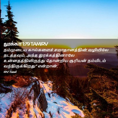 Picture 02 - லூக்கா 1:79 TAMIRV - நம்முடைய - Bible Verse Picture