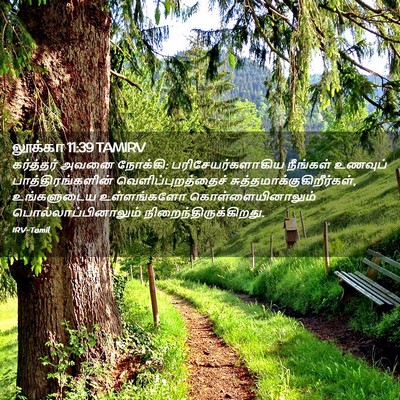 Picture 02 - லூக்கா 11:39 TAMIRV - கர்த்தர் அவனை - Bible Verse Picture