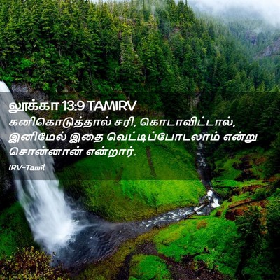Picture 02 - லூக்கா 13:9 TAMIRV - கனிகொடுத்தால் - Bible Verse Picture