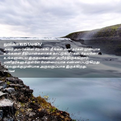 Picture 02 - லூக்கா 16:15 TAMIRV - அவர் அவர்களை - Bible Verse Picture