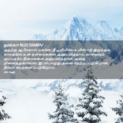 Picture 02 - லூக்கா 16:25 TAMIRV - அதற்கு ஆபிரகாம்: - Bible Verse Picture