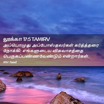 Picture 02 - லூக்கா 17:5 TAMIRV - அப்பொழுது - Bible Verse Picture