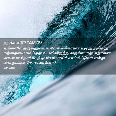 Picture 02 - லூக்கா 17:7 TAMIRV - உங்களில் - Bible Verse Picture